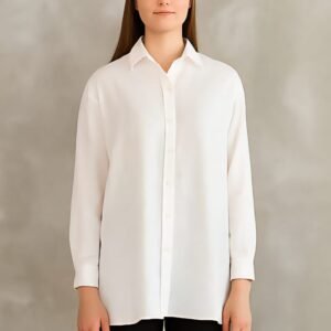 Klasik Yaka, Dökümlü Oversize Gömlek