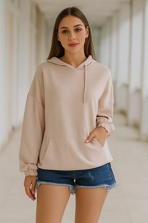 Sade ve Şık: O Kumaş Sweatshirt - Görsel 3