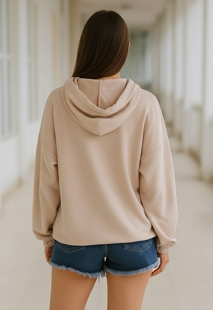 Sade ve Şık: O Kumaş Sweatshirt - Görsel 4